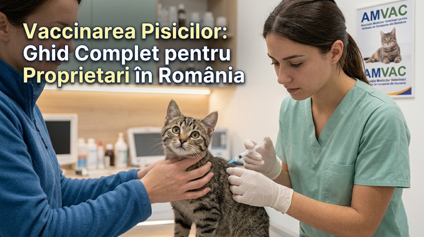 Vaccinare pisică 2026: schema FVRCP pe vârste și preț